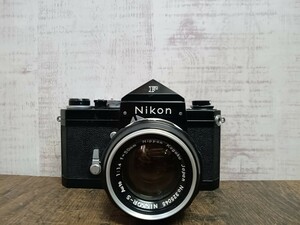 Nikon ニコン　F ブラックボディ　NIKKOR-S 1:1.4 50mm フィルムカメラ 一眼レフ アイレベル ジャンク