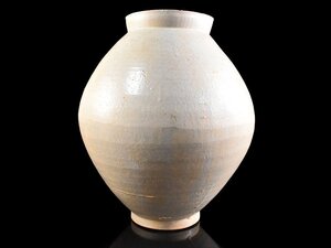 【雲】某資産家買取品 韓国 李朝 白磁提灯壷 高さ36.7cm 古美術品(花器花入飾壺)AY3407 OVTp7ck JTJ12sa