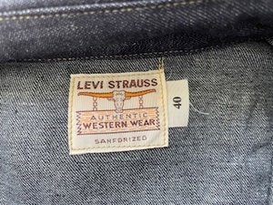 LEVI’S　60517-5300　テーラードウエスタンシャツ　リジッド　サイズ40　日本製　タグ付き未使用品