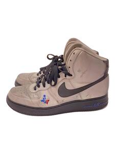 NIKE◆AIR FORCE 1 HIGH PREMIUM LE/エアフォースハイプレミアム/シルバー/386161-002/