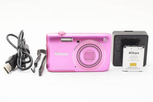 ★外観良好★ Nikon COOLPIX S3700 ピンク　コンパクトデジタルカメラ ニコン クールピックス #0865