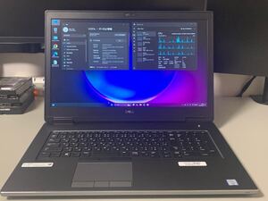 Dell precision 7740/ xeon E-2276M/ 32GB ram/ 512GB nvme ssd/ Quadro Rtx3000 cad cam3D専用