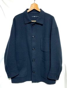 ★21AW 美品　＋J　UNIQLO × JIL SANDER プラスジェイ　ウールブレンド オーバーサイズ シャツジャケット グレー M