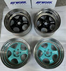 WORK★ マイスター・エスワン・スリーピース★ MEISTER S1 3PIECE★ホイール19インチ9.5J　５穴2本／19インチ10.5J　5穴2本／左右色違い★