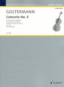 ゴルターマン チェロ協奏曲 第5番 ニ短調 Op.76 ピアノ伴奏付 楽譜 GOLTERMANN Konzert Nr.5 d-moll Op.76