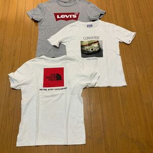 ノースフェイス リーバイス　コンバース　Tシャツ3枚セット　Mサイズ 