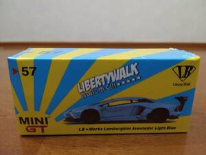 ☆即決送料無料☆ MINIGT 1/64 LB★WORKS Lamborghini Aventador Light Blue