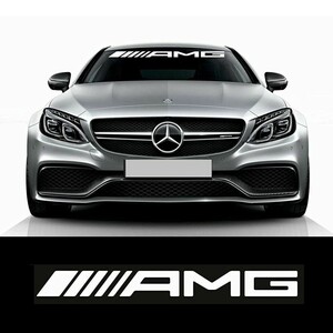 35インチ AMG メルセデスベンツ Mercedes Benz ウインドシールド デカール ステッカー ホワイト 白 90cm go PETRONAS ペトロナス