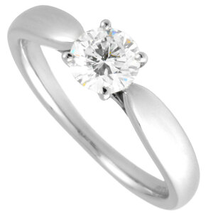 ティファニー Tiffany&Co. ハーモニー ソリティア リング 指輪 ダイヤモンド 0.38ct 約6号 Pt950 H/VVS2/3EX レディース