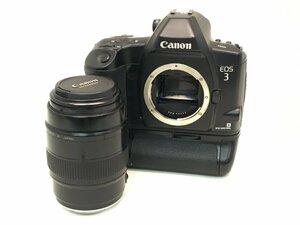 Canon EOS3 / CANON MACRO LENS EF 100mm 1:2.8 一眼レフカメラ フィルムカメラ ジャンク 中古【UW060826】