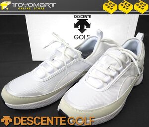 G212●DESCENTE GOLF デサントゴルフ●新品 【断熱効果 ガイナ 採用】 ソフトスパイク ゴルフシューズ　ホワイト/27.0cm　定価27500円