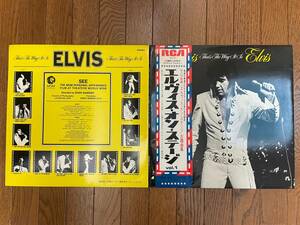 LPレコード　ELVIS「エルビス・オン・ステージ」vol.1 MGM映画　主題曲集　日本版　帯付き　日本ビクター株式会社　定価￥2200　1970年