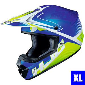 【送料サービス】HJC CS-MX2エリューション ヘルメット ブルーイエロー/XL(61-62)サイズ 【公道OK/MFJ公認】