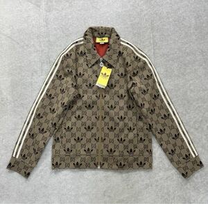 XSサイズ 新品未使用 GUCCI adidas 総柄 ジャケット グッチ アディダス ジャージ トラックトップ GG柄 レア モノグラム 完売コラボ 正規品