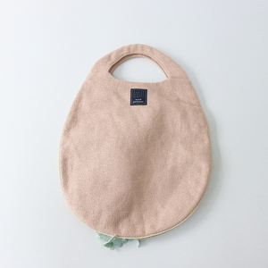 2019SS ミナペルホネン mina perhonen forest parade egg bag 刺繍レース エッグバッグ /ピンクベージュ トート【2400014121131】