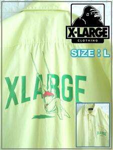 【希少カラー】X-LARGE エクストララージ トロピカル シャツ　L 3747