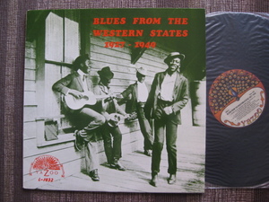 ★VA:♪BLUES FROM THE WESTERN STATES 1927-1949★YAZOO L-1032★US盤★LP★