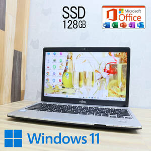 ★美品 高性能6世代i5！SSD128GB★S936/P Core i5-6300U Webカメラ Win11 MS Office 中古品 ノートPC★P72656