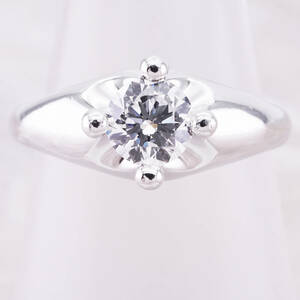 34795 ★BVLGARI★ コロナ リング 婚約指輪 0.50ct Pt950