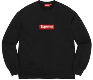 新品 タグ フル装備 シュプリーム SUPREME Box Logo Crewneck ボックスロゴ BOXロゴ クルーネック スウェット トレーナー BLACK メンズ L