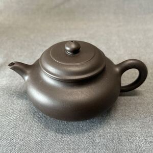 紫砂壷　紫砂急須　宜興　紫砂　名人作品　在銘あり　江健祥　朱泥　茶道具　煎茶　茶道　管理002