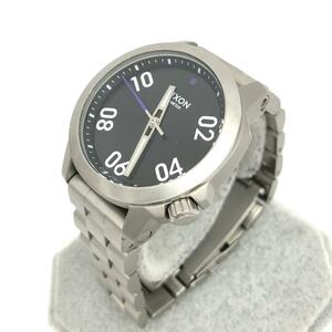 良好◆Nixon ニクソン THE RANGER 40 腕時計 クォーツ◆ ブラック/シルバーカラー SS メンズ ウォッチ watch
