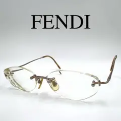 FENDI フェンディ メガネ 度入り VL7355J リムレス