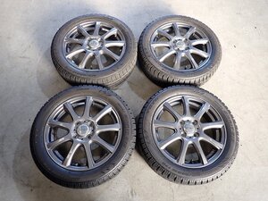 YS12852【送料無料165/60R15】ハスラー ソリオ デリカD:2などに TOYO 中古スタッドレス ■15×4.5J 100/4H ET45■1円スタート