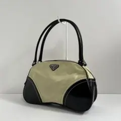 PRADA nylon leather hand bag