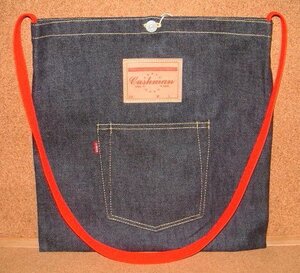 新品 CUSHMAN クッシュマン 1950年代 ビンテージ LEVIS リーバイス 13.5oz インディゴデニム生地 XXデニム ショルダーバッグ ジーンズ 501