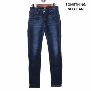 SOMETHING NEOJEAN サムシング SNS200 USED加工♪ ストレッチ スキニー デニム パンツ ジーンズ Sz.26　レディース 日本製　K4B00711_8#R