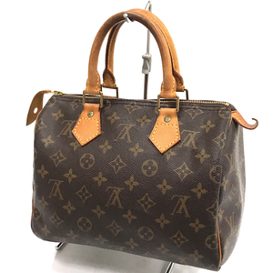 ルイヴィトン M41528 モノグラム スピーディ25 ハンドバッグ ユニセックス ボストンバッグ LOUIS VUITTON QR012-216