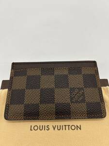 LOUIS VUITTON ルイヴィトン ダミエ ポルトカルト サーンプル N61722 カードケース パスケース 名刺入れ 茶色 ブラウン メンズ レディース