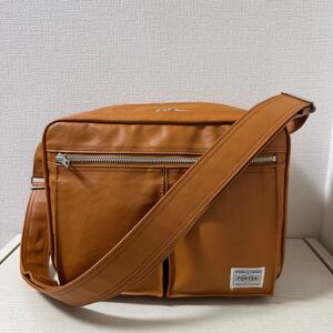 【新品同様】定価35,200円　PORTER ポーター　FREE STYLE フリースタイル ショルダーバッグ （L）707-08211 キャメル