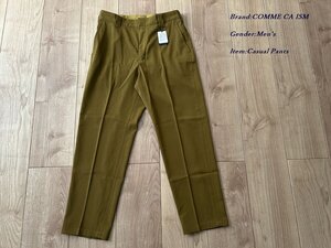 新品 COMME CA COMMUNE コムサコミューン カラー ストレッチ スラックス 32マスタード Mサイズ 08PC13 定価12,000円