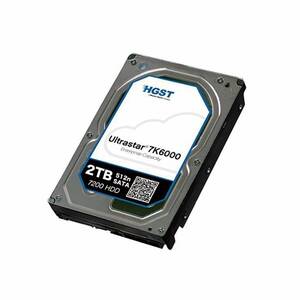 【中古】HGST EnterpriseHDD UltraStar7K6000 / 2TB / 3.5インチ / SATA / 7,200rpm /