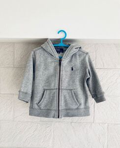 Ralph Lauren　ポロ　ラルフローレン　パーカー　ベビー　キッズ　80　グレー　灰色　男の子　女の子　子供　