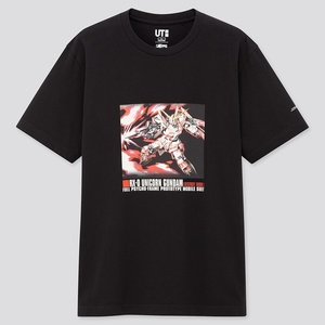 ラスト1点★ ユニクロ ガンダムUC Tシャツ XLサイズ ユニコーンガンダム RX-0 サイコフレーム 黒 新品