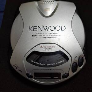 ケンウッド　KENWOOD　ポータブルCDプレーヤー　DPC-393　起動、操作確認済み　説明書他　箱、属品付き