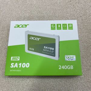 【5】大量購入歓迎 新品未使用未開封品 Acer SA100-240GB 3D NAND SATA 2.5インチSSD 最大読み取り速度560MB/s最大書き込み速度500MB/s