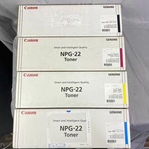 未開封 長期保管品 Canon NPG-22 ブラック イエロー シアン マゼンタ ４色 セット 純正トナー カートリッジ【1-4】