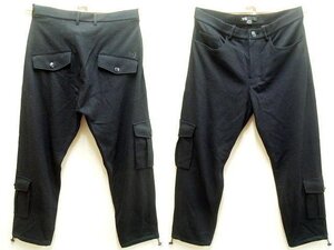 即決[L]Y-3 12AW ウール カーゴパンツ A3H001 O54481 adidas×ヨウジヤマモト ブラック ■R102