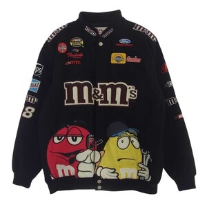 チェイスオーセンティック CHASE AUTHENTICS m&m レーシング ジャケット ブルゾン ブラック系 XL【中古】