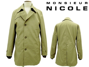 A-1326★美品★MONSIEUR NICOLE ムッシュニコル★春秋冬と長くお使いいただけます取り外し可ライナー付き コート 48