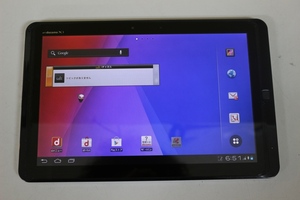 中古品タブレット NTTdocomo 富士通 ARROWS Tab F-05E Android 32GB 10.1inch カメラ内蔵 代引き可