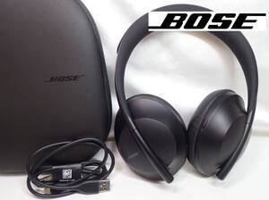 1141[A]綺麗♪BOSE◆ボーズ/ワイヤレスヘッドホン 423352/Noise Cancelling Headphones 700/ノイズキャンセリング/ケース・充電コード付き