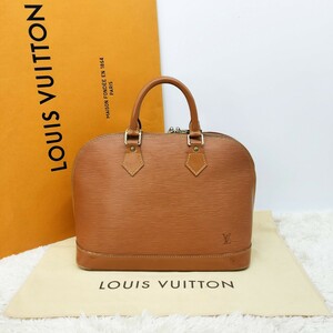 正規品 美品 LOUISVUITTON ルイヴィトン ヴィトン ボストンバッグ ハンドバッグ トートバッグ エピ ライン アルマ ブラウン M52143