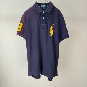 polo by ralph lauren ポロラルフローレン　デカロゴ　ロゴ刺繍　ポロシャツ　半袖