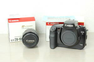 1000円～!!【未動確】 CANON キャノン EOS5 一眼レフ カメラ レンズ付き CANON ZOOM LENS EF 28-105㎜ 1：3.5-4.5 2K587