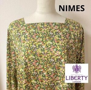 美品◇NIMES◇ニーム◇リバティ花柄カットソー◇ナタリー◇タナローン